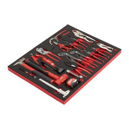 Milwaukee tangen- en hamerset 20- delige Foam inlay - 4932502087