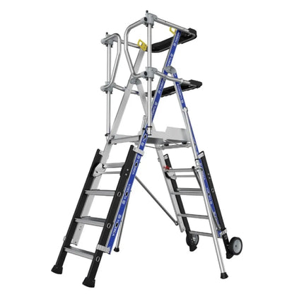Tubesca Sherpascopic verstelbaar werkplatform 5-7 treden aluminium - 1702272961