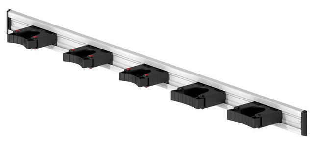 Toolflex Aluminium Rail 90cm met 5 houders