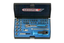 Dopsleutelset 1/4"" 37-dlg UD-IN-IS-PH-PZ-TX Gedore