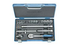 Dopsleutelset 3/8"" 17-dlg 6-19 mm Gedore