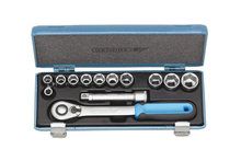 Dopsleutelset 1/2"" 13-dlg 6-kant 10-24 mm Gedore