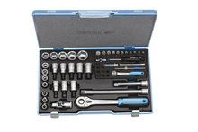 Dopsleutelset 1/4""+1/2"" 50-dlg 4-30 mm Gedore