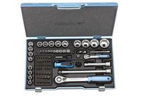 Dopsleutelset 1/4""+1/2"" 81-dlg Gedore
