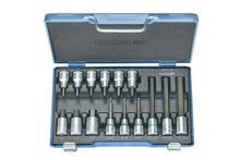 Dopsleutel-schroevendraaierset 1/2"" 15-dlg 5-17 mm Gedore