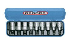 Dopsleutel-schroevendraaierset 1/2"" 9-dlg IS-PH-XZN Gedore