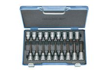 Dopsleutel-schroevendraaierset 1/2"" 18-dlg TORX T20-60 Gedore