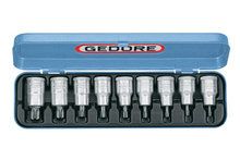 Dopsleutel-schroevendraaierset 1/2"" 9-dlg TORX T20-60 Gedore
