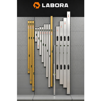 LABORA Waterpas 100 cm dikwandig aluminium, 2 libellen - 960102