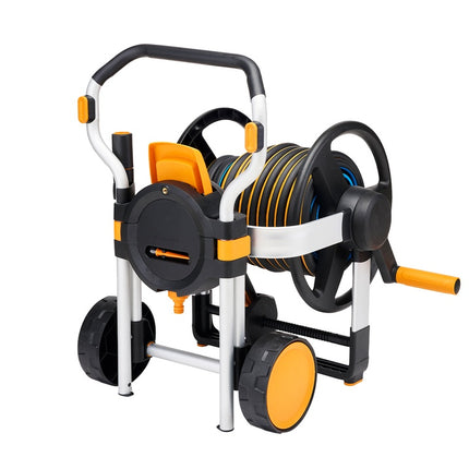 FISKARS Slanghaspel Manueel XL met wielen, inclusief 20m slang - 1062256