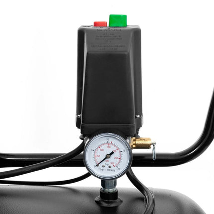 BLACK PRO B3800B/200 twee-cilinder compressor, 200L, 10 bar, 368.2L/min, 400V - 360110