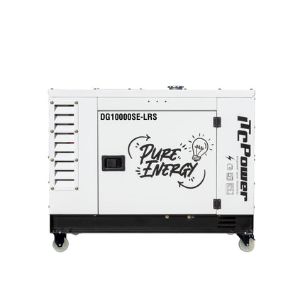 ITCPOWER DG10000SE-LRS diesel generator 8000W 230V met grote brandstoftank