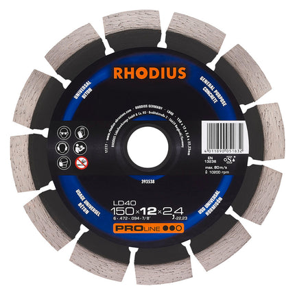 Rhodius LD40 Diamantdoorslijpschijf 150mm- 393538