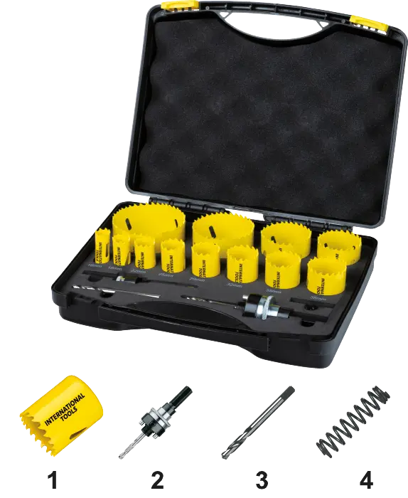 International Tools ECO PRO HSS-Co 8% Bi-Metal gatzagen set 16 tot 76mm