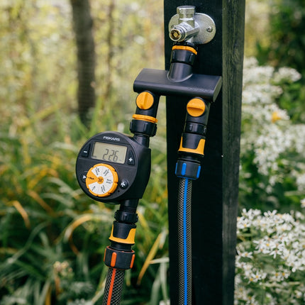 FISKARS Kraankoppeling 2 weg waterverdeler On/Off - 1027092