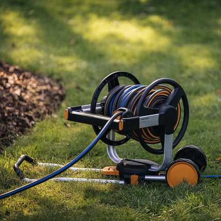 FISKARS Slanghaspel Manueel XL met wielen, inclusief 20m slang - 1062256
