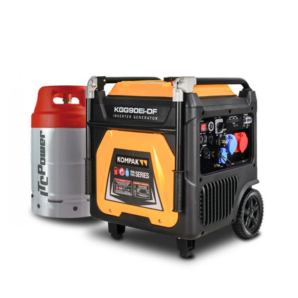 KOMPAK KGG90EI-DF inverter aggregaat 8100W 230V/400V- (400V inverter)