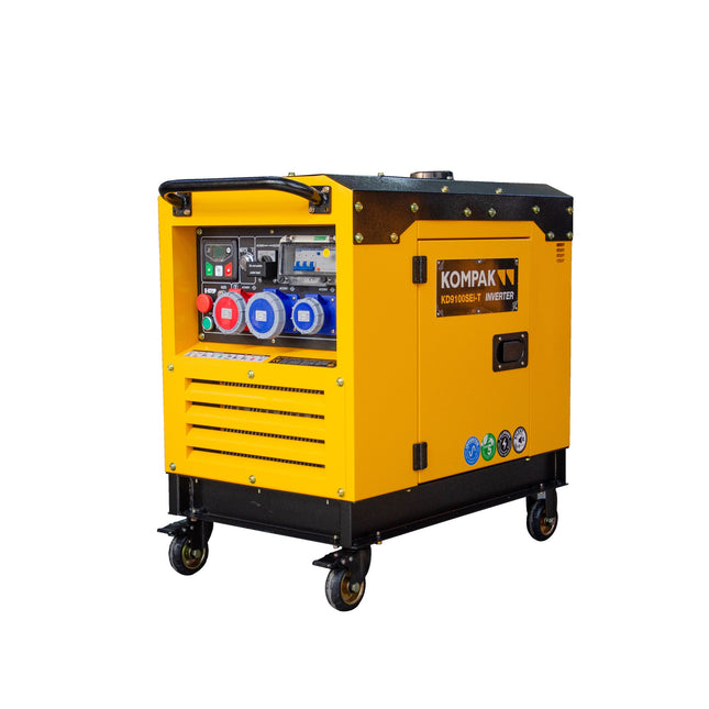 KOMPAK KD9100SEI-T stille diesel inverter generator 6000W 230V/400V