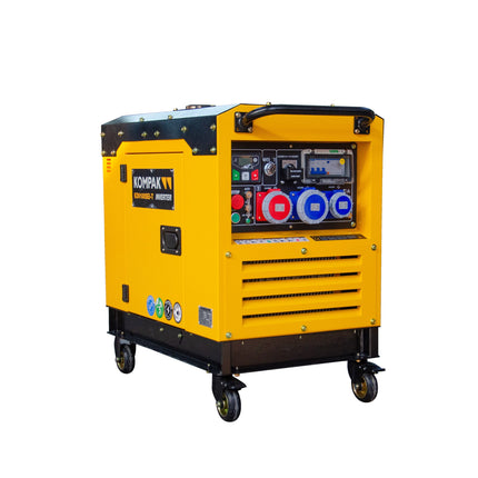 KOMPAK KD9100SEI-T stille diesel inverter generator 6000W 230V/400V