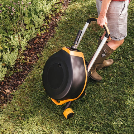 FISKARS Automatische slanghaspel XL met wielen, incl. 20 m slang - 1067548
