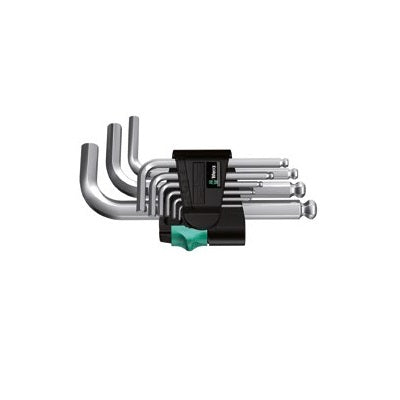 Wera 950 PKS/9 SM N Stiftsleutelset, metrisch, verchroomd