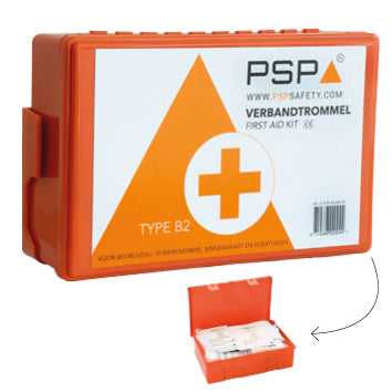 PSP Verbandtrommel B met wandhouder (EHBO Koffer)