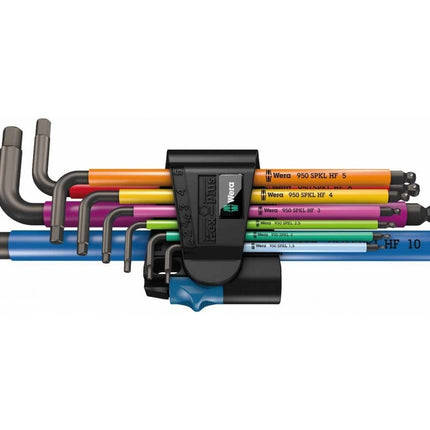 Wera 950 SPKL/9 SM HF Multicolour Stiftsleutelset, metrisch, BlackLaser