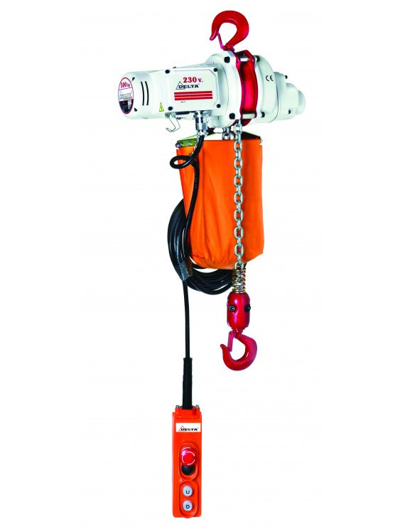 DELTA Elektrische kettingtakel US- 230V- 2 ton- 3m hijshoogte