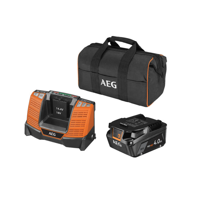 AEG Set Accu's en Lader 18V SETL1840SHD