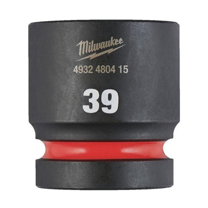 Milwaukee Krachtdop 1” 39mm kort Shockwave- 4932480415