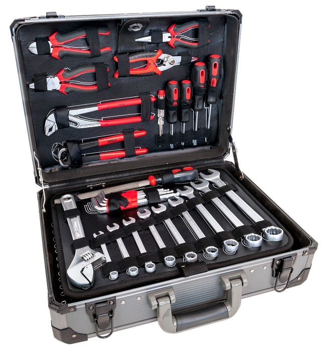 Airpress Aluminium gereedschapskoffer 127 delig - 75255