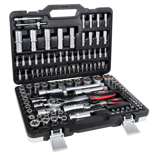 Airpress Gereedschapskoffer 108-DELIG Doppenset 1/4 - 3/8 - 1/2 - 75246