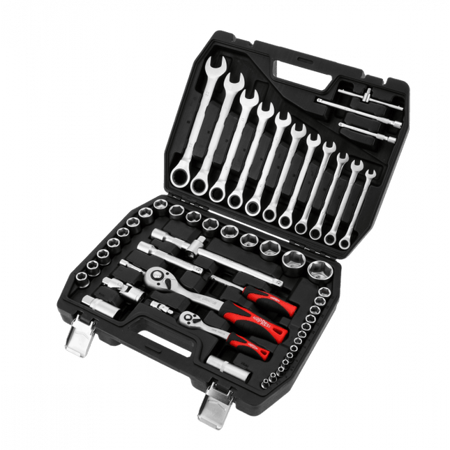 Airpress Gereedschapskoffer chroom vanadium 54 delig - 75248