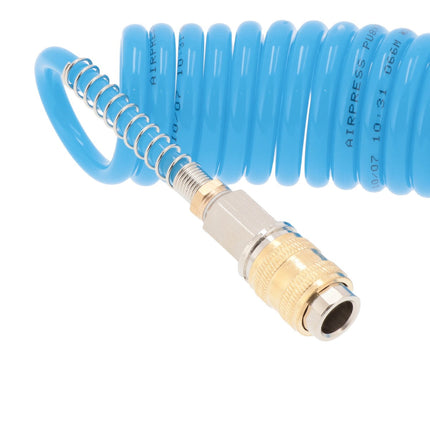 Airpress Spiraalslang PU 10 meter 5x8mm 1-4 - 4304236