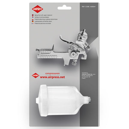 Airpress Verfspuit 2-3.5 bar 1.4mm 600ml- 4300041