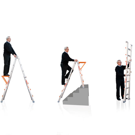 Waku Telescoopladder 4x3 sporten- 1413800100