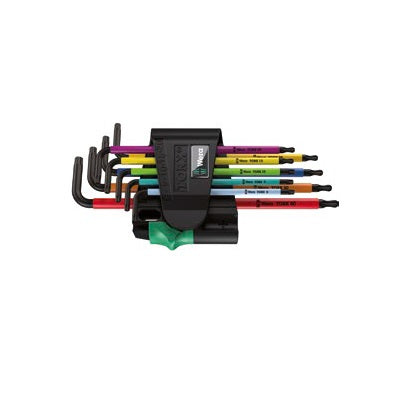 Wera 967 SPKL/9 TORX BO Multicolour Stiftsleutelset, BlackLaser