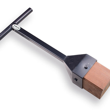 Bandenstamper staal met houten klos