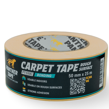 Panthertape 550C tapijttape ruw oppervlak – 50mm x 25m