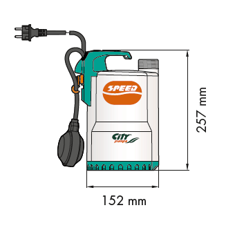 Citypumps dompelpomp SPEED 30 AUT - 250W - 230V - 6010312