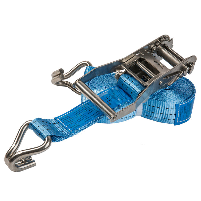DELTASLING- Sjorband met RVS ratel- 50mm x 10m- 1500 daN- Blauw