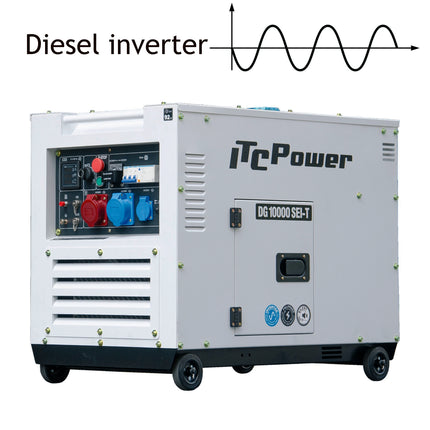 ITCPOWER DG10000SEi-T stille diesel inverter generator 8000W 230V/400V