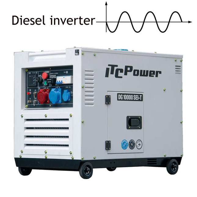 ITCPOWER DG10000SEi-T stille diesel inverter generator 8000W 230V/400V