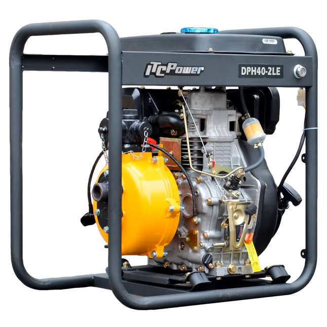 ITCPOWER DPH40LE-2 waterpomp diesel 418CC - 10 pk (16,7 m3/h) 7,5 Bar