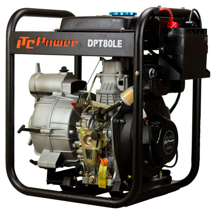ITCPOWER DPT80LE waterpomp diesel 296CC - 6 pk (67 m3/h) 2,9 Bar
