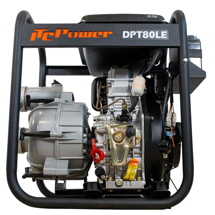 ITCPOWER DPT80LE waterpomp diesel 296CC - 6 pk (67 m3/h) 2,9 Bar