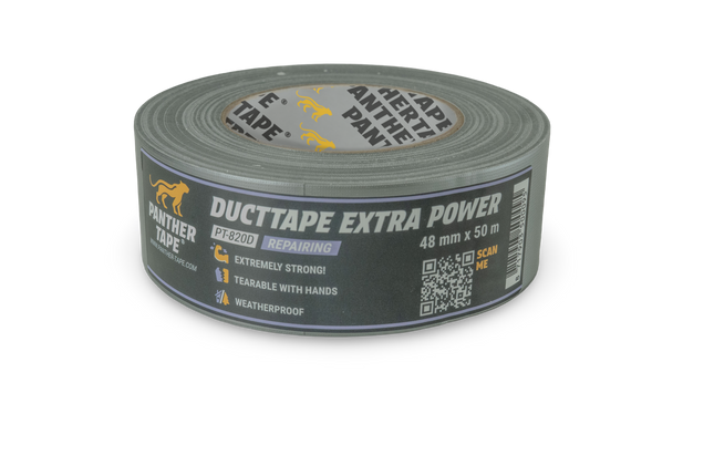 Panthertape 820D Duct tape extra vermogen zwart – 48mm x 50m
