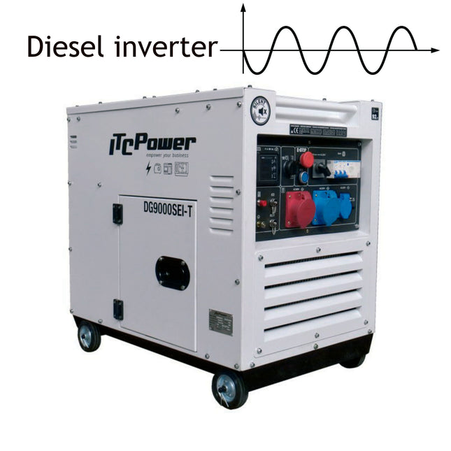 ITCPOWER DG9000SEi-T stille diesel inverter generator 6000W 230V/400V