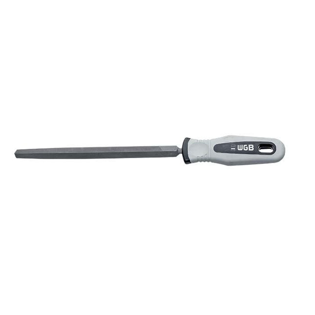 WGB Vijl driekant 200mm met 2-komp. heft halfgrof/halfzoet