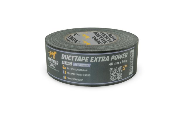 Panthertape 820D Duct tape extra vermogen grijs – 48mm x 50m